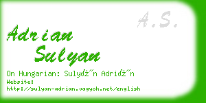 adrian sulyan business card